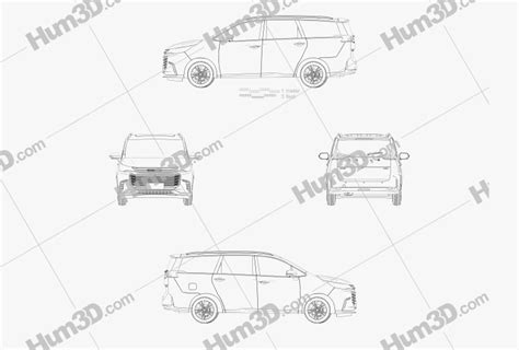 Maxus G50 2022 Blueprint 3dmodels