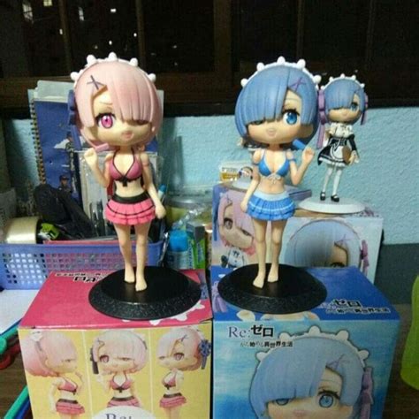 Promo Life Another World Rezero Posket Rem Ram Bikini Version Qposket Figure Diskon Di