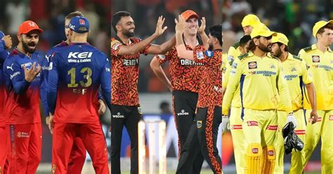 IPL 2024 Playoff Qualification Scenario CSK SRH RCB Battle For Two Spots