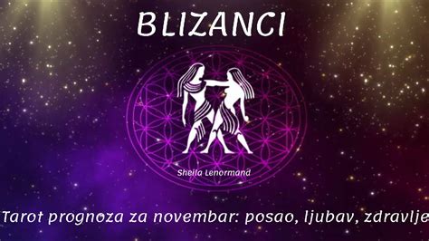 Tarot Prognoza Za Novembar Posao Ljubav Zdravlje BLIZANCI YouTube