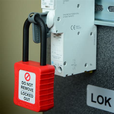 Martindale Lok7 Slimline Black Isolation Lock Martindale Electric