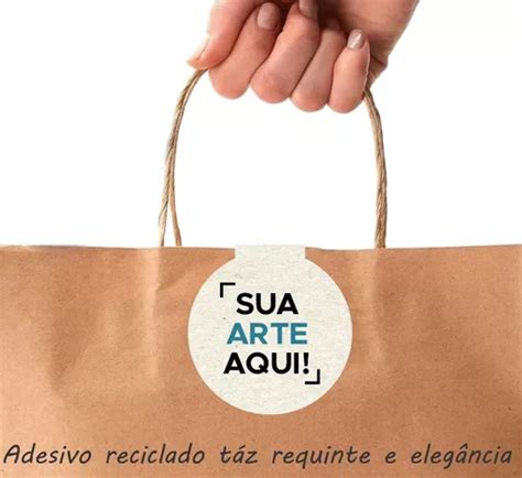 500 Adesivo Lacre Fecha Sacola Personalizado Com A Sua Logo Parcelamento Sem Juros