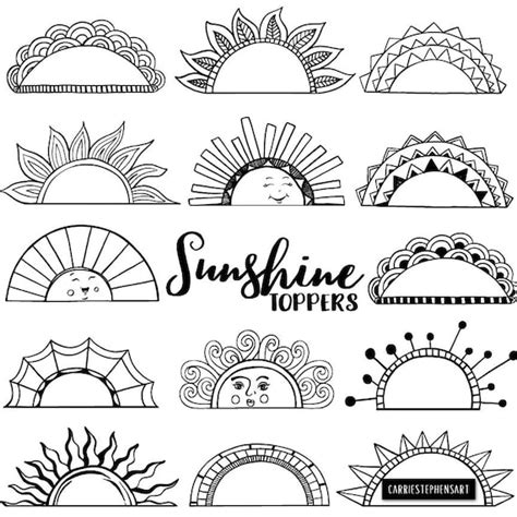 Summer Border Clip Art Black And White