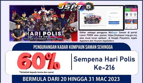 MyBayar Saman PDRM 60 Saman Discount Till Mar 31 Online