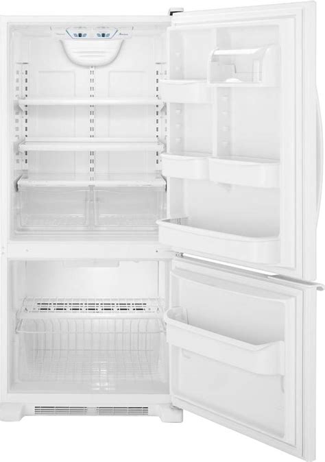 Best Buy Amana Cu Ft Bottom Freezer Refrigerator White Abb Brw