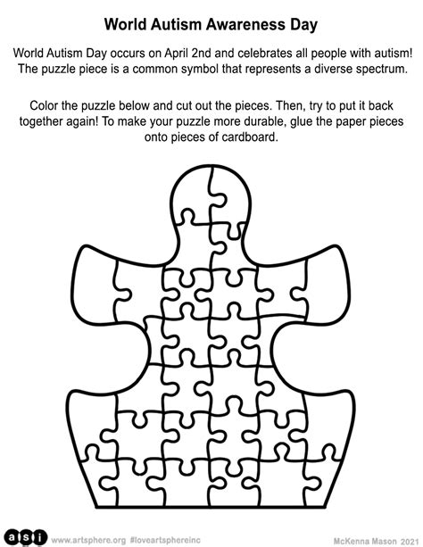 Printable Autism Coloring Page