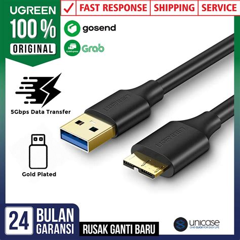 Jual Cable Data Usb 30 To Micro B Ugreen Hdd Hardisk External Kabel Shopee Indonesia