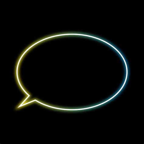 Premium Photo A Bright Blue And Yellow Speech Bubble With The Word