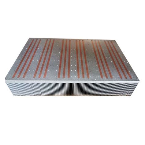 China Customized Power Inverter Skived Fin Heat Pipe Heat Sink