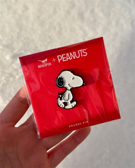 Snoopy Enamel Pin Classic Overthinker Apparel