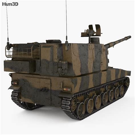 Type Mm Self Propelled Howitzer D Model Military On Hum D