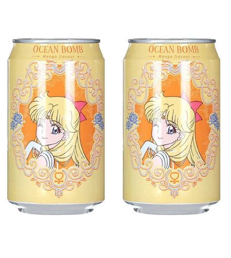Ocean Bomb Газированный напиток Sailor Moon Манго, 330 мл, 2 шт ...