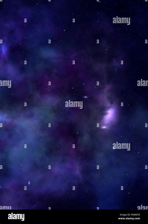 Star Field In Space And A Nebulae Stock Photo Alamy