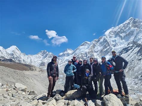 Everest Base Camp Trek Lobuche Climb Smith Team Continue Up Valley