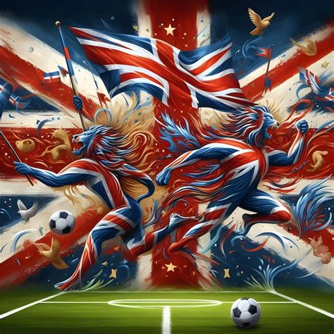 Premium Photo | Football vector illustration United Kingdom