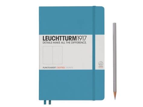 Notizbuch Leuchtturm Edition120 Medium Punktkariert Dotted Nordic Blue