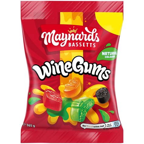 Maynards Bassetts Wine Gums 165g Sweets Bandm