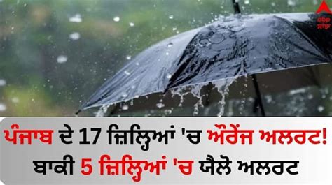 Punjab Weather Update 19 February Imd Issues Heavy Rainfall Orange