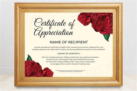 Printable Mother S Day Certificate Of Appreciation Certificate To