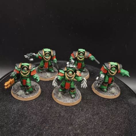 PRO PAINTED WARHAMMER 40k Salamander Cataphractii Terminators 5 Q3