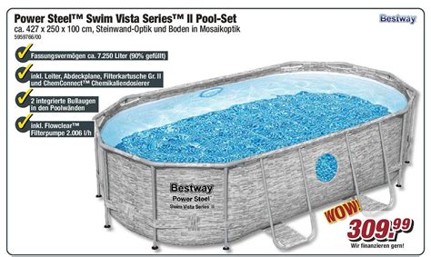 Power Steel Swim Vista Series Ii Pool Set Bestway Angebot Bei POCO