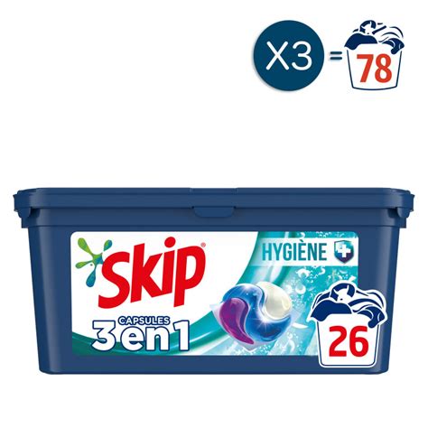 Pack De X Capsules Lessive Skip Power Hygi Ne Capsules