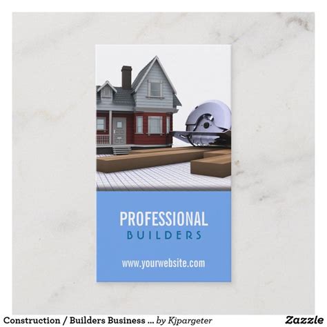 Construction / Builders Business Card | Zazzle | Construction business ...