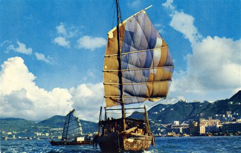 Post Card Chinese Junk Hong Kong 69 Johnmillspa Flickr