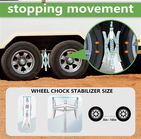 Rvpnr217s Rv Wheel Chock Stabilizercamper X Chocks