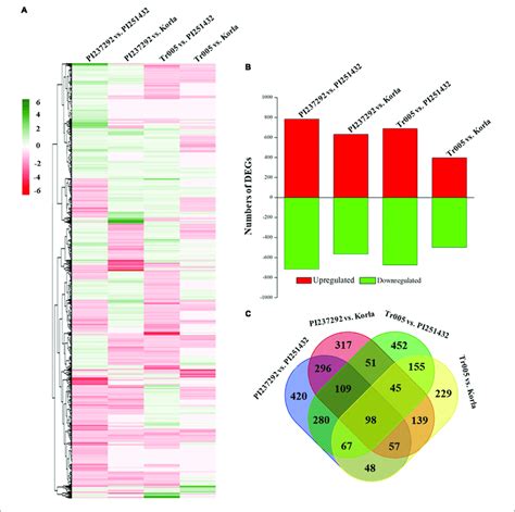 Changes In The A Heat Map Of Differentially Expressed Genes Degs