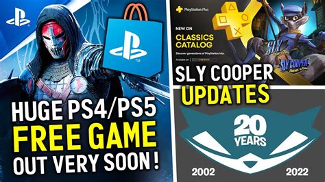 New FREE PS4 PS5 Game FINALLY Releasing On PSN Sly Cooper New 20th