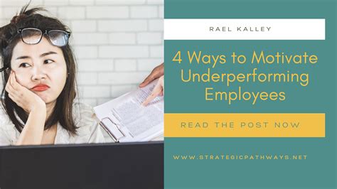 4 Ways To Motivate Underperforming Employees Strategic Pathways