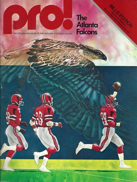 Nfl Program Buffalo Bills Vs Atlanta Falcons November