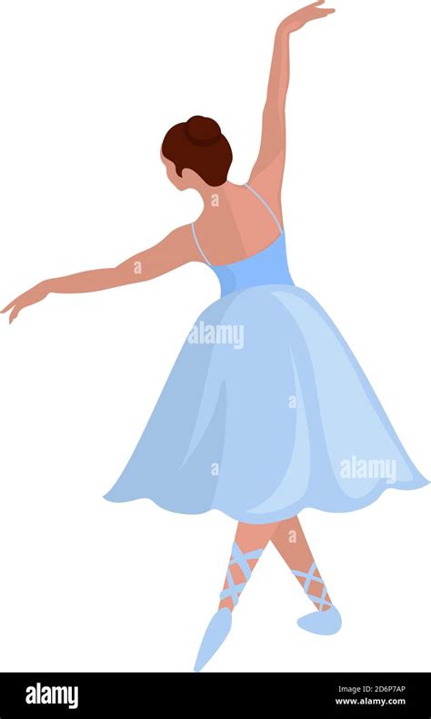 Ballet dancing, illustration, vector on white background Stock Vector ...