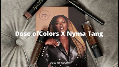 Reviewing Dose Of Colors X Nyma Tang Nude Lip Collection YouTube