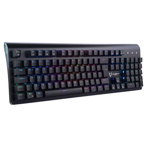 Teclado Mecânico Gamer Husky Gaming Frost Preto Switch Óptico Blue