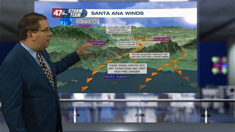 Weather Tidbits: Santa Ana Wind Formation - 47abc