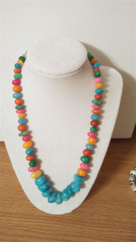 Multicolor Necklace Hand Made Jewelry Beaded Necklace Necklace