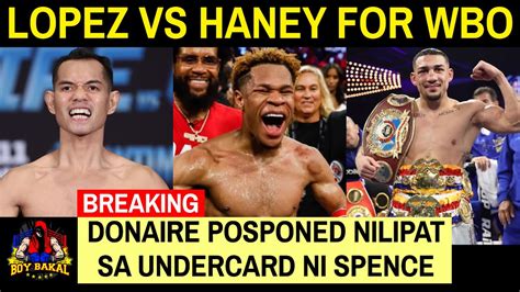 Nonito Donaire Nilipat Sa Undercard Ni Spence Vs Crawford Teofimo