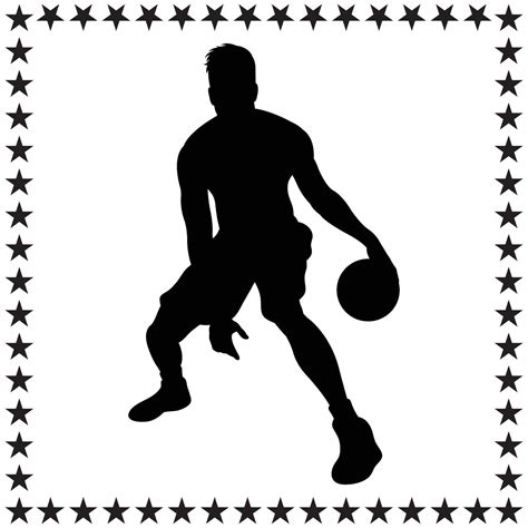 Basketball Silhouette illustration, Basketball Silhouette, Basketball ...