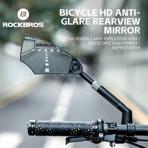 Rockbros Fahrrad R Ckspiegel Hd Vision Einstellbare Drehung