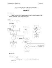 Doc Pdf Programming Logic And Design 7e Solutions 6 1 Programming