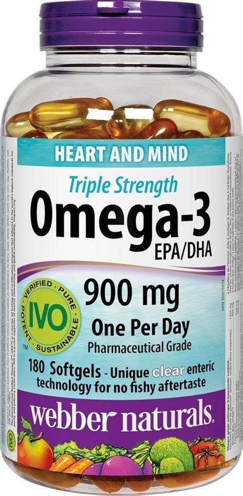 Webber Naturals Triple Strength Omega Softgels Count