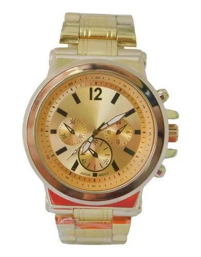 Reloj De Pulsera Titanium Anal Gico De Cuerpo Color Dorado Para Hombre