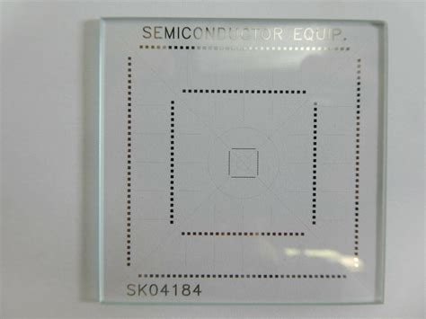 4pcs in Lot MITUTOYO_OGP Optical Comparator Calibration Reticle Pattern