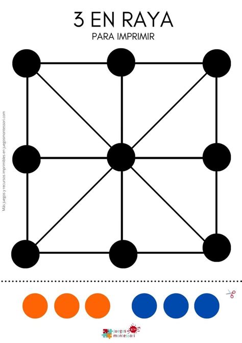 Tablero En Raya Para Imprimir En Pdf Juegos Montessori