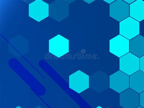 Blue Geometric Abstract Background Stock Vector Illustration Of