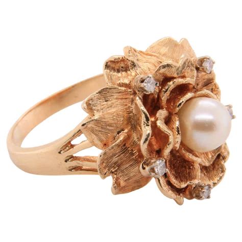 Vintage Pearl Ring For Sale at 1stDibs