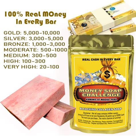 Money Soap Gold Bar Soap Bleaching Collagen 10x Whitening Money Soap