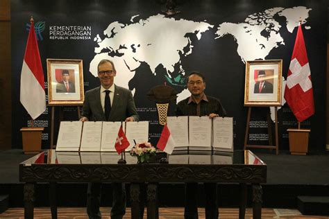 Indonesia Dan Swiss Tanda Tangani Kerja Sama Promosi Perdagangan